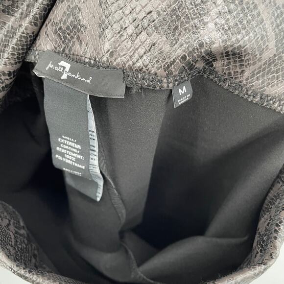 7 for all Mankind NWT High Waist Snakeskin Leggings // M - Picture 10 of 10